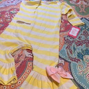 NWT RicRac and Ruffles long sleeved romper